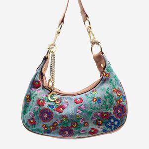 Dolce & Gabbana (D&G) Denim embroidered bag